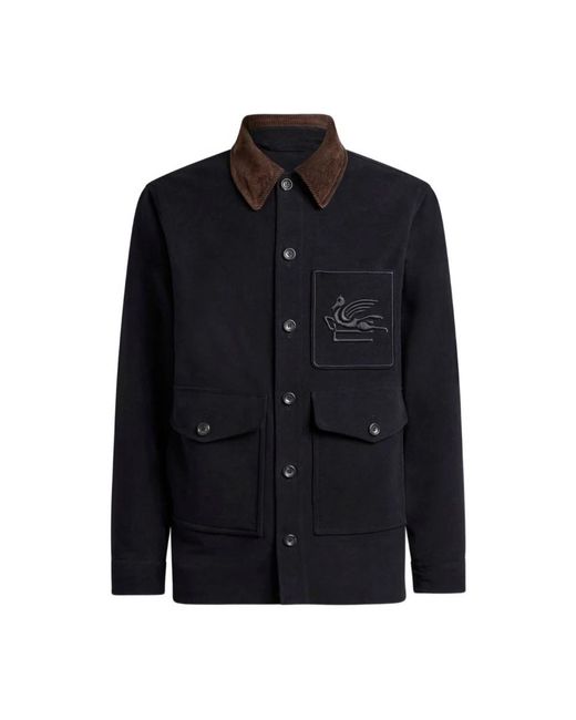 Light Jackets di Etro in Blue da Uomo