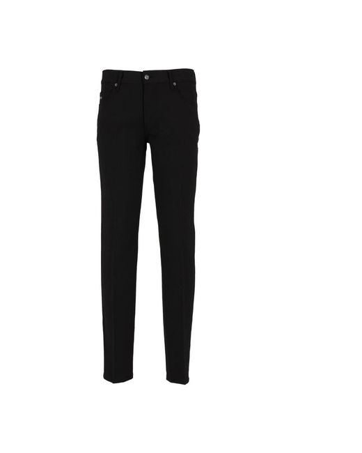 Emporio Armani Black Slim-Fit Trousers for men