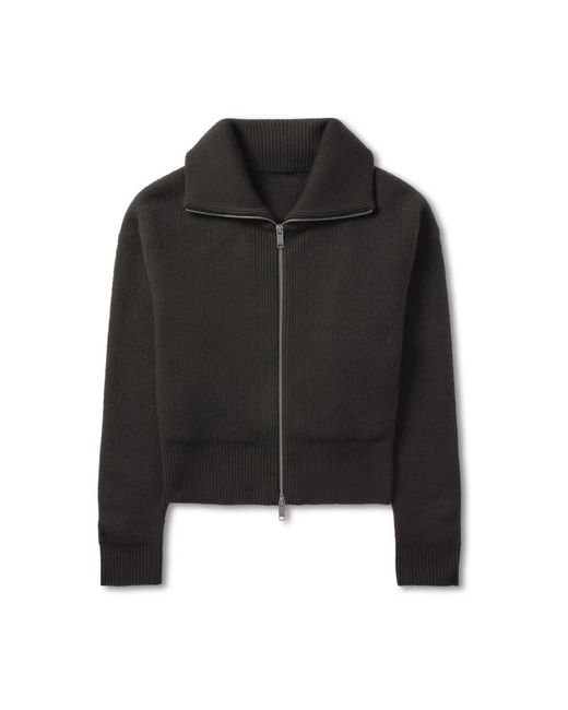 Axel Arigato Truien & Vesten ,Grijs ,Wol Verve Zip-Up Vest in het Black