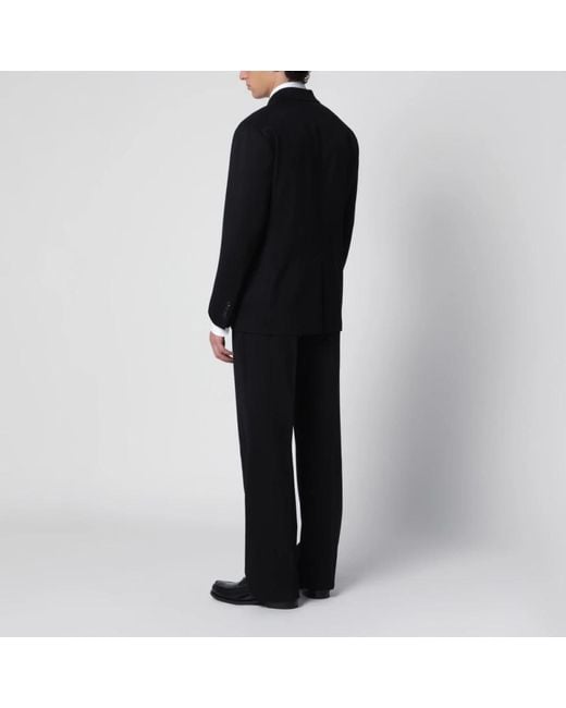 Tagliatore Black Double Breasted Suits for men