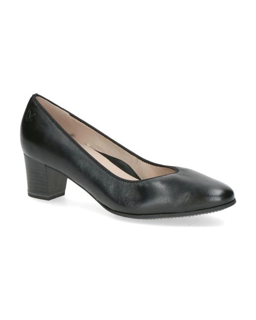 Caprice Gray Schwarze geschlossene formelle business-schuhe
