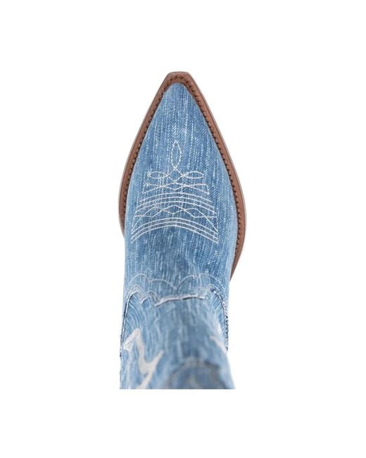 Sonora Boots Blue Cowboy Boots