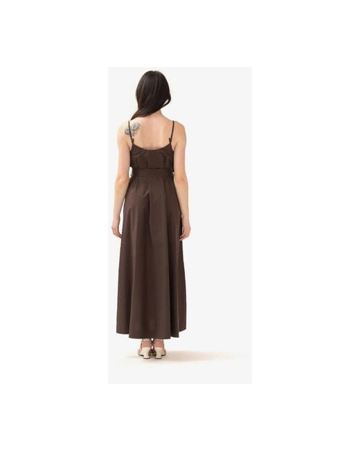P.A.R.O.S.H. Brown Maxi Dresses