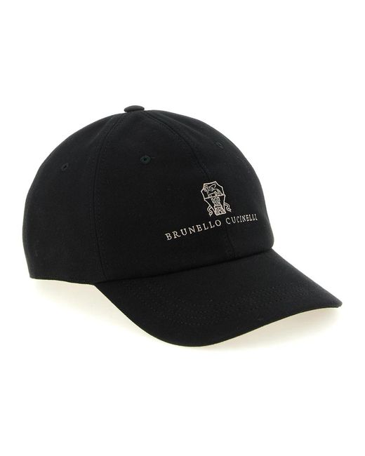 Brunello Cucinelli Black Hats & Caps for men