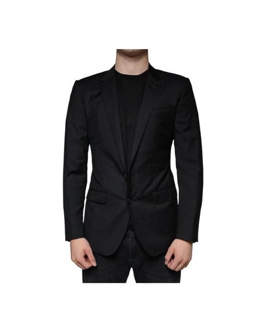 Dolce & Gabbana Black Blazers for men