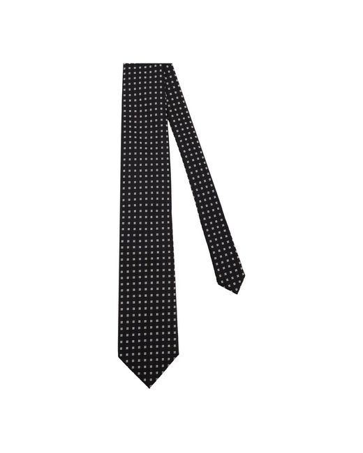 Tom Ford Micro-Pattern Seidenkrawatte in Black für Herren