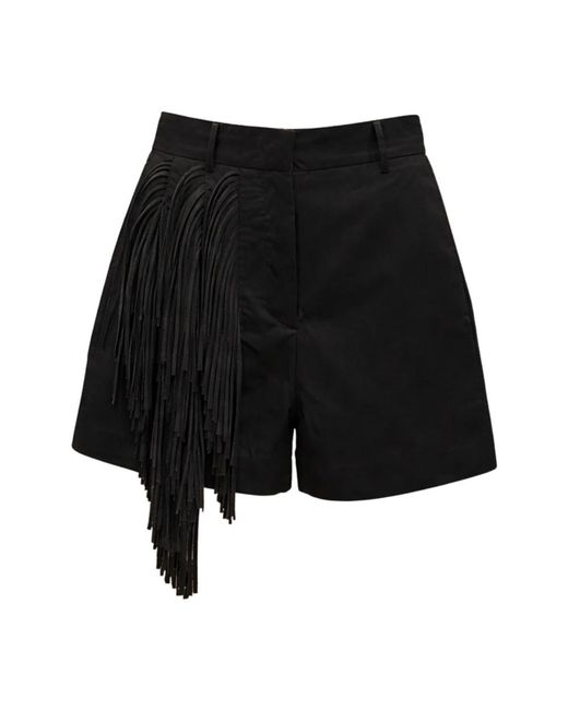 Erika Cavallini Semi Couture Black Short Shorts