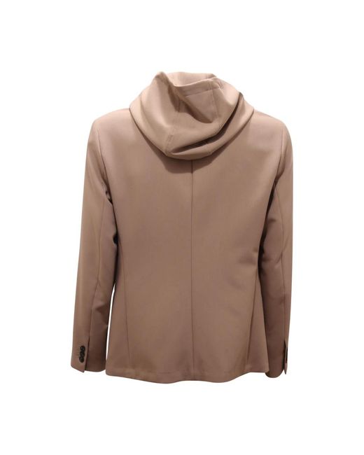 Armani Jassen ,Emporio Jas Met Afneembare Capuchon in het Brown voor heren