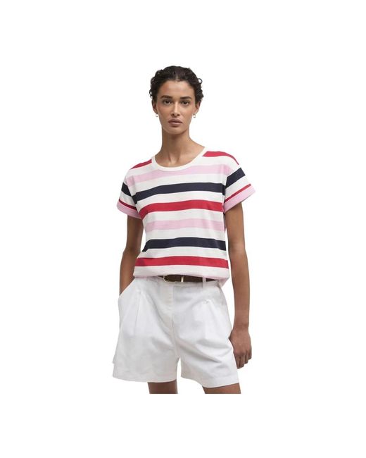 Barbour Lyndale Top in het White