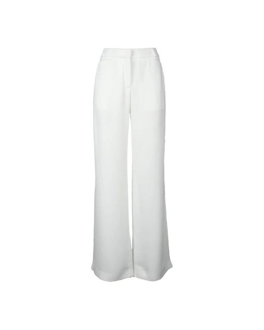 CoSTUME NATIONAL White Wide Trousers
