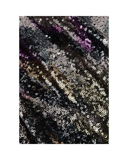 Louizon Black Lila Disco Kleid