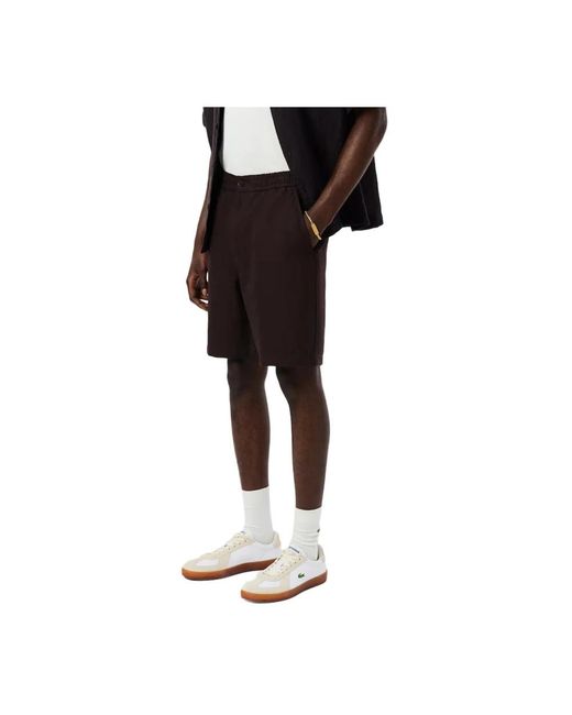 Lacoste Black Casual Shorts for men