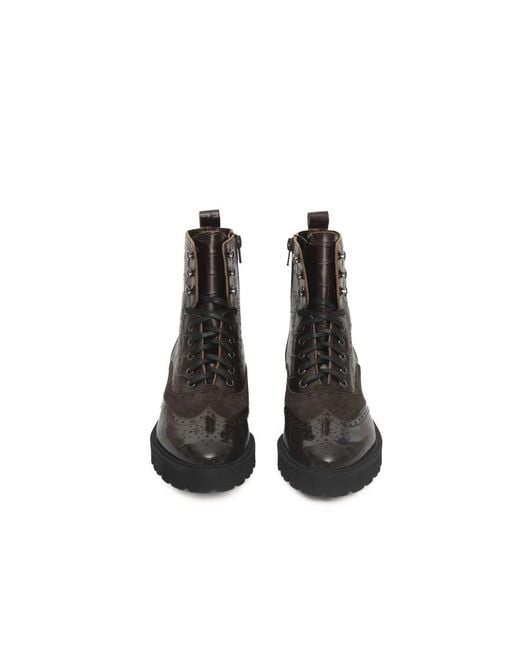 Cerruti 1881 Black Lace-Up Boots