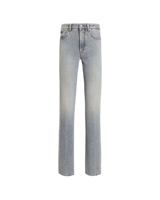 Dolce & Gabbana Gray Straight Fit Jeans