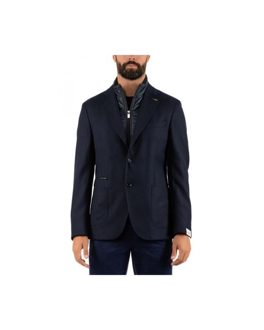 Paoloni Blue Blazers for men