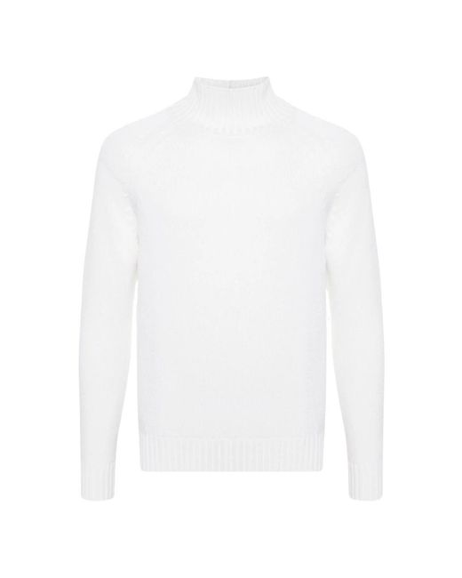 Eleventy White Turtlenecks for men