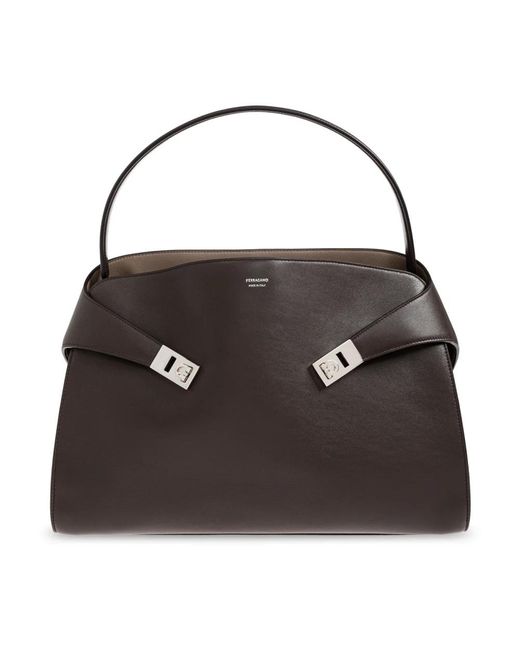 Ferragamo Black Shopping Bags
