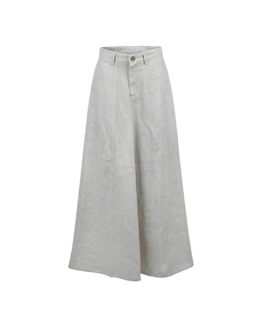 Alysi Gray Maxi Skirts