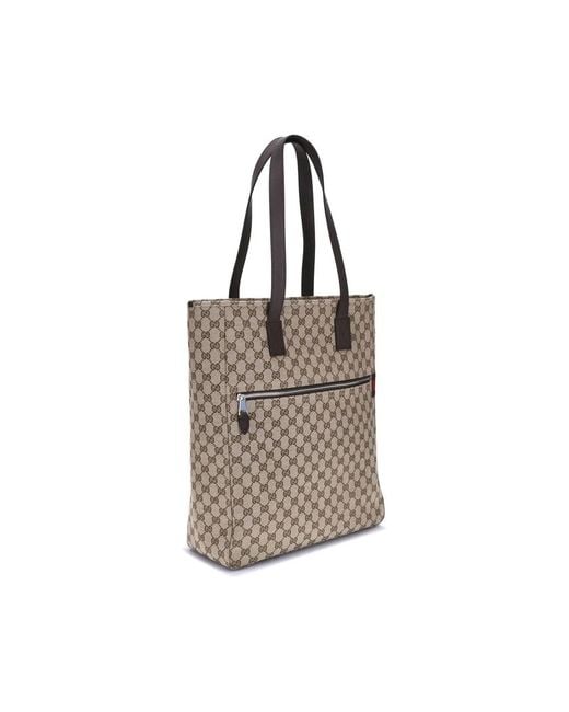 Gucci Brown GG Canvas Tote Bag