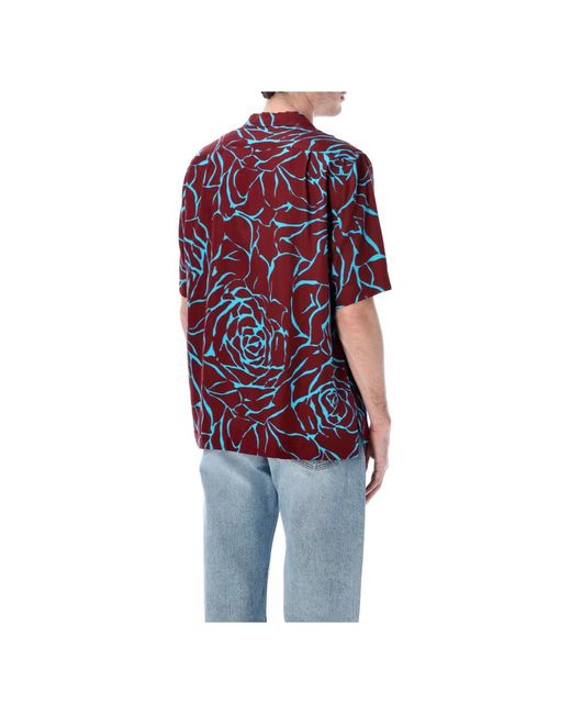 Dries Van Noten Blue Short Sleeve Shirts for men