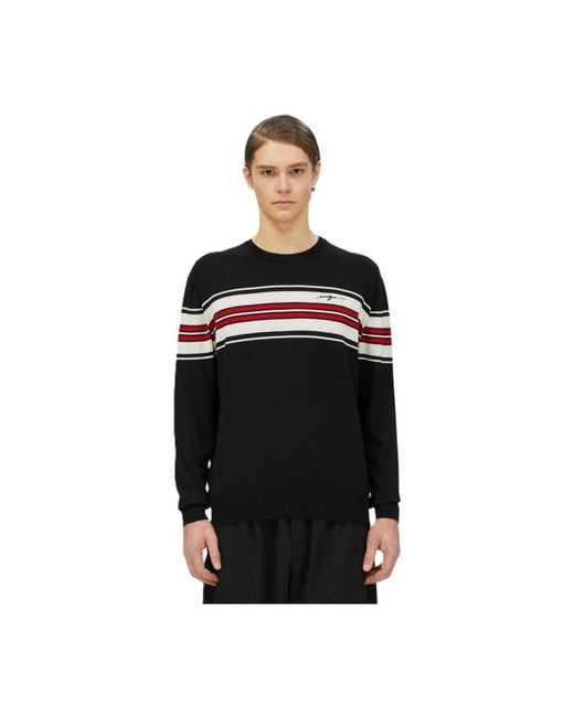 MSGM Black Round-Neck Knitwear for men
