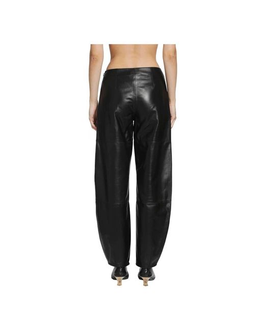 RETORI Black Leather Trousers