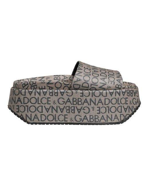 Dolce & Gabbana Gray Wedges