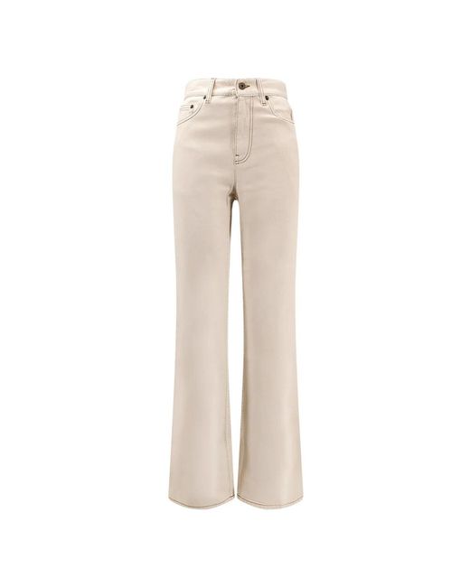 Burberry Natural Boot-Cut Jeans