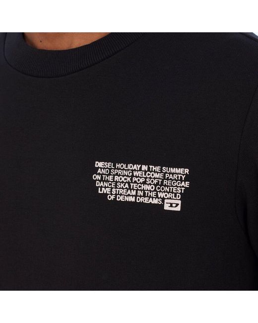 Sweatshirts di DIESEL in Black da Uomo