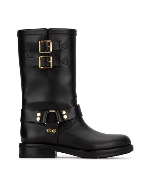 Céline Black High Boots
