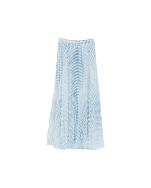 Ermanno Scervino Blue Maxi Skirts