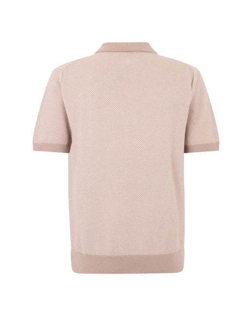 Canali Pink Polo Shirts for men