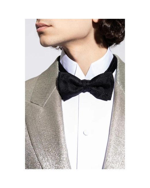 Etro Accessoires ,Zwart ,Polyester Jacquard Bow Tie in het Black voor heren