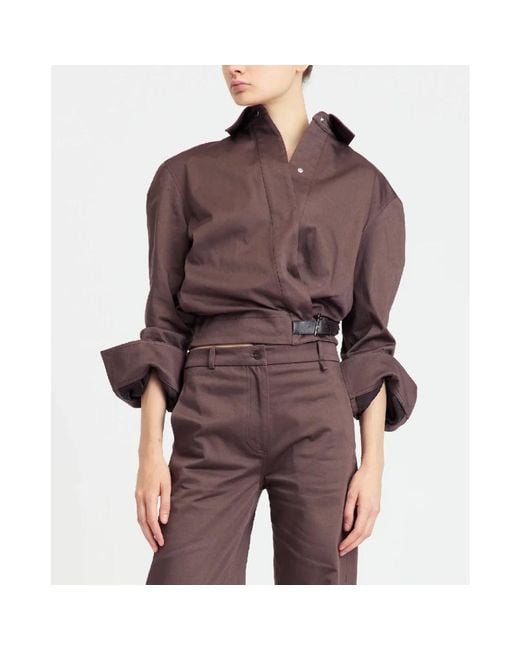 16Arlington Brown Blouses