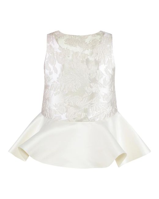 Ganni White Sleeveless Tops