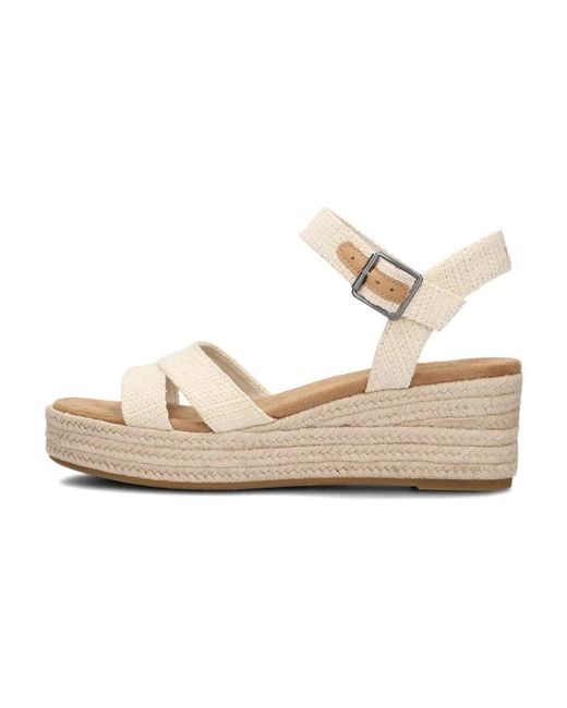 TOMS Metallic Canvas Sandalen Audrey