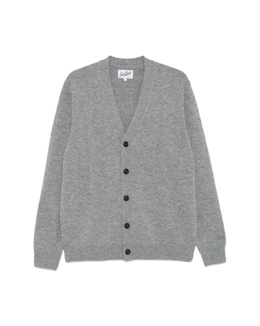 Mc2 Saint Barth Gray Cardigans for men