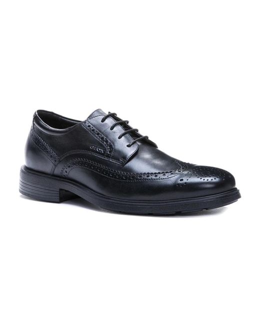 Geox Blue Business Shoes for men