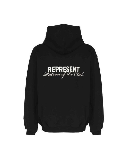 Represent Hoodie in het Black voor heren
