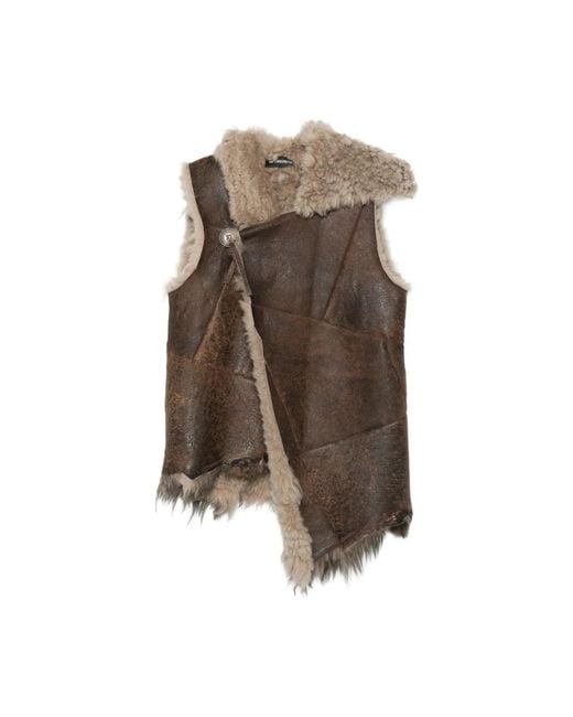 Ann Demeulemeester Vests in het Brown