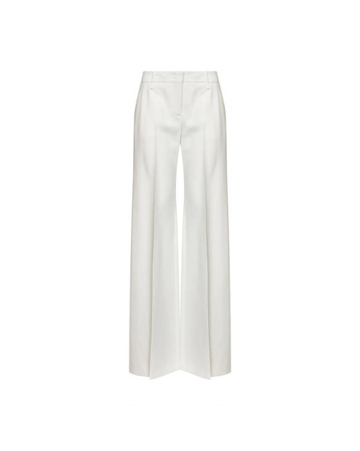 Ermanno Scervino White Wide Trousers