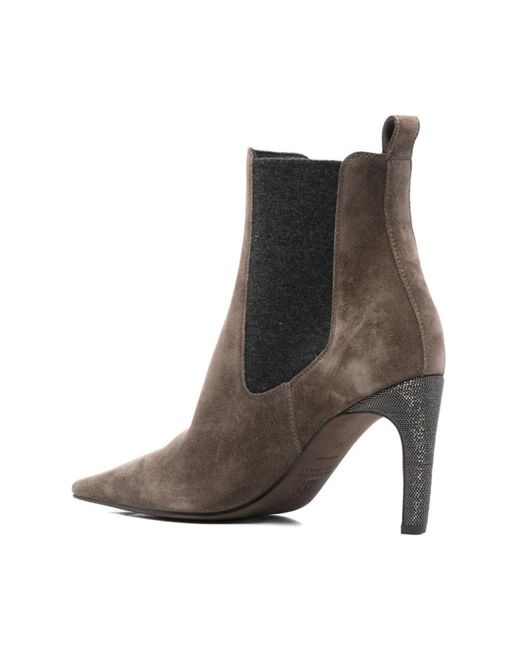 Brunello Cucinelli Heeled Boots in het Brown
