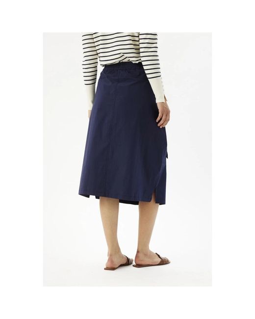 iN FRONT Blue Midi Skirts