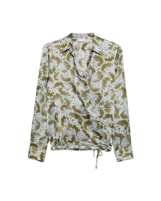 Dries Van Noten Green Blouses