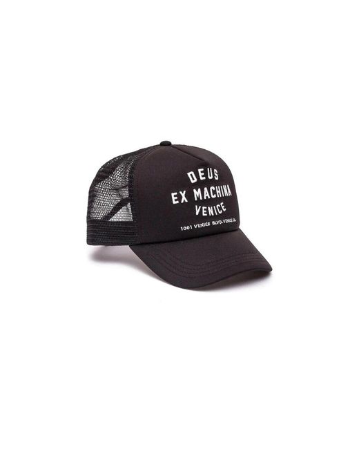 Deus Ex Machina Black Venice address trucker