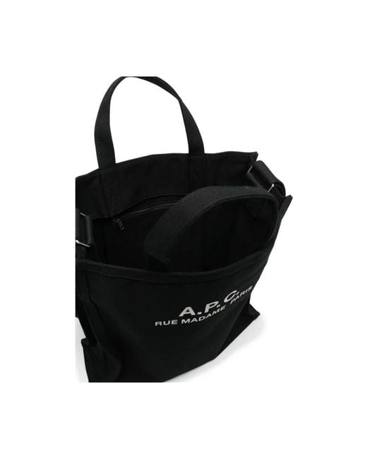 A.P.C. Black Tote Bags for men
