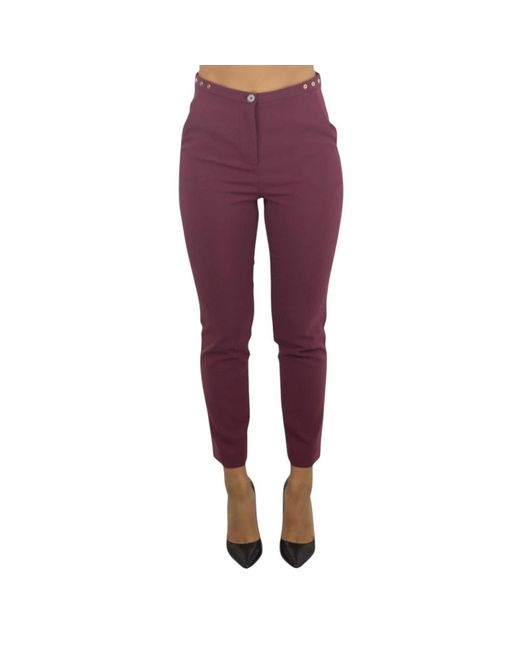 Patrizia Pepe Purple Cropped Trousers