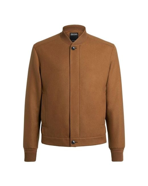 Bomber Jackets Zegna de hombre de color Brown