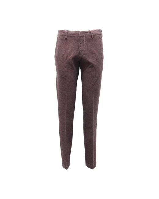 Michael Coal Purple Slim-Fit Trousers for men
