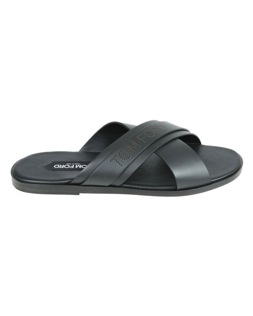 Tom Ford Black Sliders for men